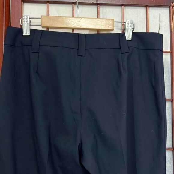 TORY BURCH CUFF FLARE LEG BLACK DRESS PANTS SIZE 4 - Picture 4 of 9